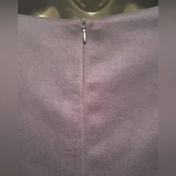 Connected Apparel Geometric Midi Dress Blk/Wht Zig Zag Women's Sz 14 - Picture 3 of 5